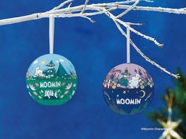 【クリスマス2025】ムーミン チョコクランチ入りオーナメント缶（２個）