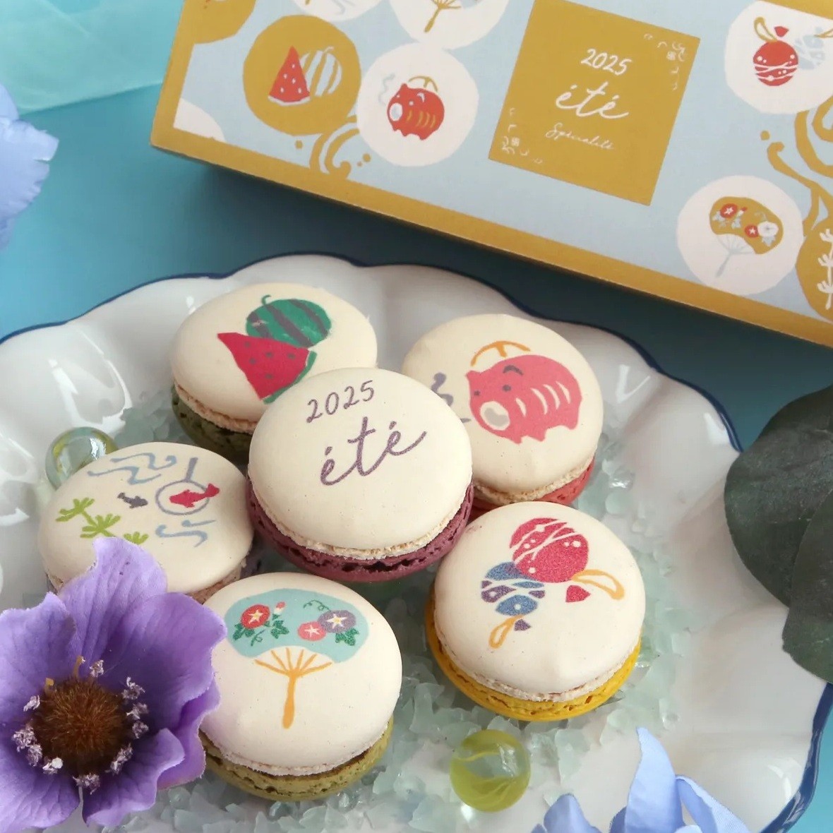 日本の夏マカロン6個セット （冷凍）（à la campagne（ア・ラ