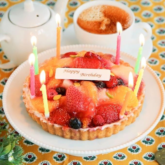 【お誕生日カード付】 フルーツタルトケーキ5号（15cm） 誕生日ケーキ バースデーケーキ 誕生日プレゼント フルーツケーキ プレゼント スイーツ ギフト 記念日 お祝い 子供 お取り寄せ 贈り物 焼き菓子 【送料無料】 1