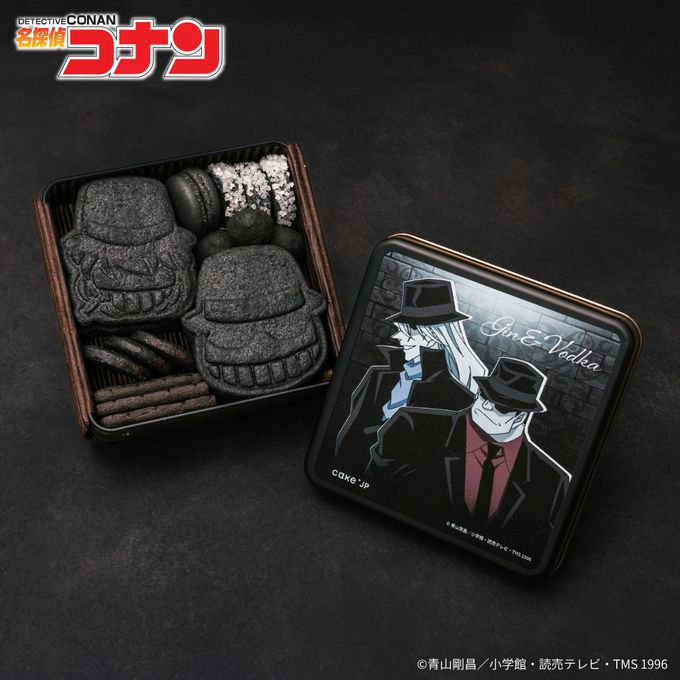 「名探偵コナン」黒ずくめの組織 クッキー缶（ジン＆ウォッカ） 1
