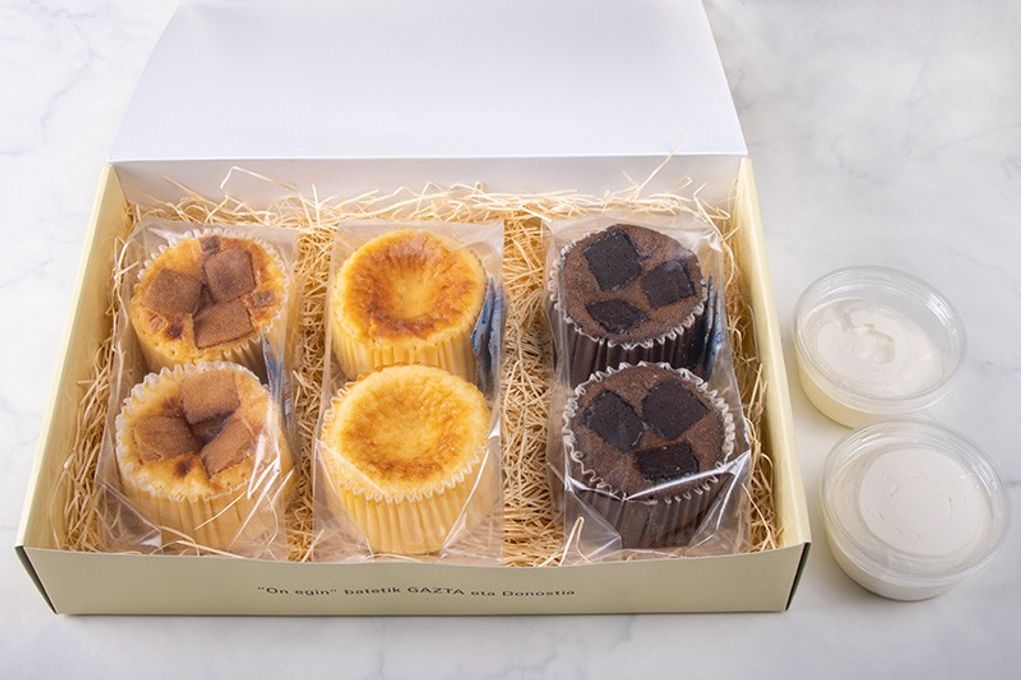 【ブームの火付け役】GAZTAのバスクチーズケーキ、チョコレート、ホワイトチョコレート 3種6個セット 9