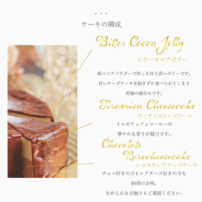 ふりふりレアチー ショコラドゥーブル 4号 チョコ グルテンフリー 低糖質 糖質制限 スイーツ チーズケーキ お菓子 乳製品不使用 誕生日 送料無料 ケーキ 誕生日ケーキ バースデー プチギフト アソート 糖質オフ バレンタイン 3