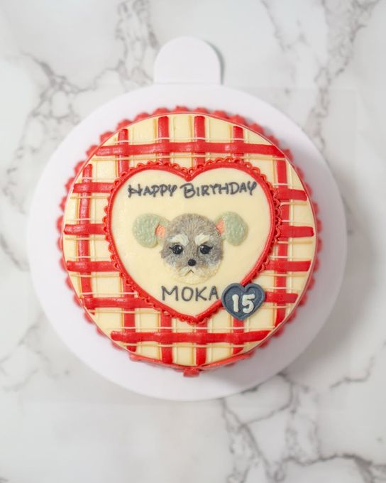 【愛犬向け】オーダーメイド似顔絵ケーキ_デザイン006 2