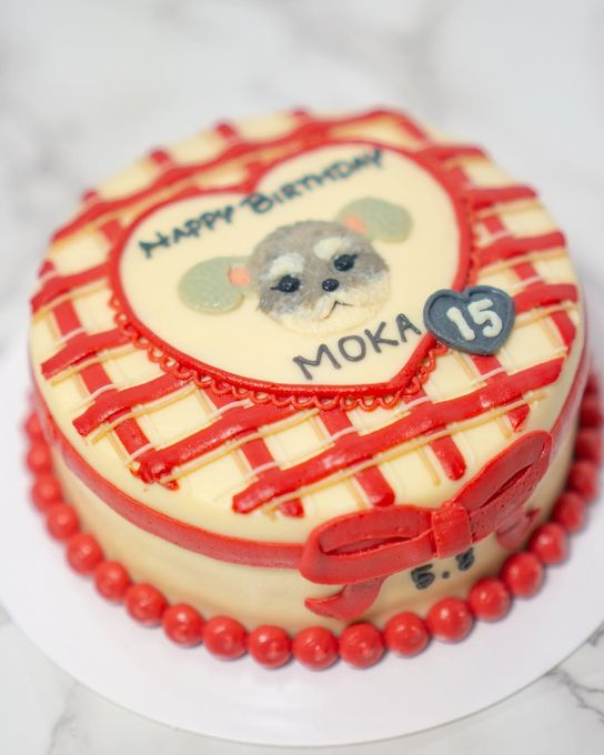 【愛犬向け】オーダーメイド似顔絵ケーキ_デザイン006 1