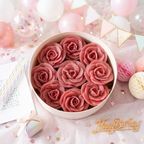 ＜うめとおはぎ＞薔薇のおはぎケーキ_誕生日ロウソクプレート付(添加物不使用・卵不使用) 5