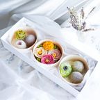 【うめとおはぎ】古都の椿と冬菊 おはぎ7種7個＜卵不使用無添加＞お歳暮2025 4