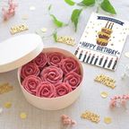 ＜うめとおはぎ＞薔薇のおはぎケーキ_誕生日ロウソクプレート付(添加物不使用・卵不使用) 3