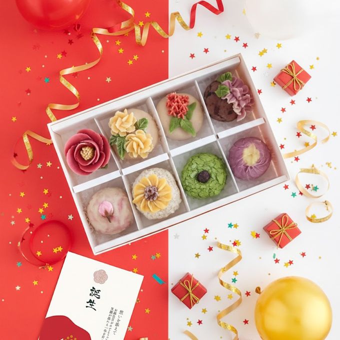 【うめとおはぎ/誕生日カード付】hanaemu-はなえむ-おはぎ8個＜卵不使用無添加＞ 1