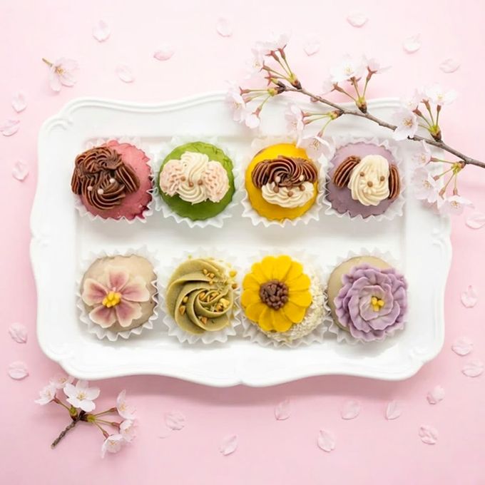＜うめとおはぎ＞ お花とわんこの一口おはぎ8個＜卵不使用無添加＞ 4