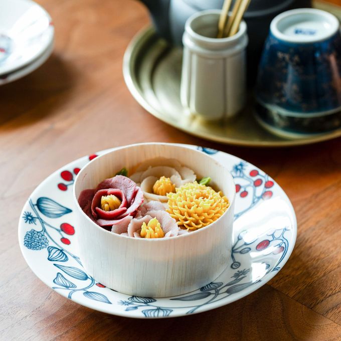 【うめとおはぎ】古都の椿と冬菊 おはぎ7種7個＜卵不使用無添加＞お歳暮2025 2