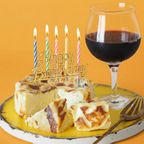 【MAHOROWA/誕生日プレート/ロウソク付】PREMIUMバスクブルーチーズケーキ＜グルテンフリー＞ 1