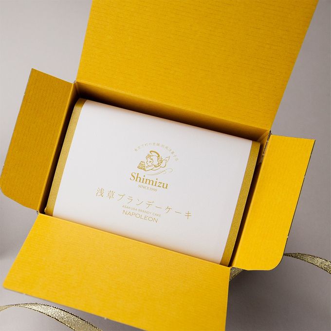 東京浅草ブランデーケーキ ナポレオン 【ハーフサイズ】 3