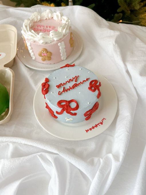 -୨୧-Holiday Ribbon Cake-୨୧-クリチ×ココアビスケットの甘さ控えめクリスマスケーキ 2