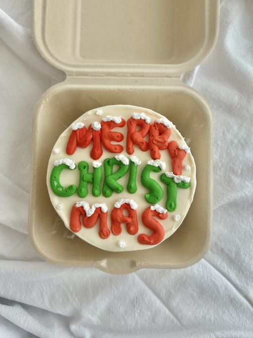 \\OPEN SALE//クリスマスロゴランチボックスケーキ 1