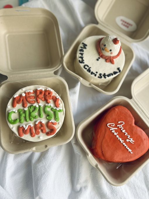 \\OPEN SALE//クリスマスロゴランチボックスケーキ 2