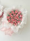 【色変更可能】韓国スタイルの花束ケーキ・４号ショートケーキ 父の日2026 1