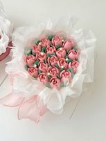 【色変更可能】韓国スタイルの花束ケーキ・４号ショートケーキ
