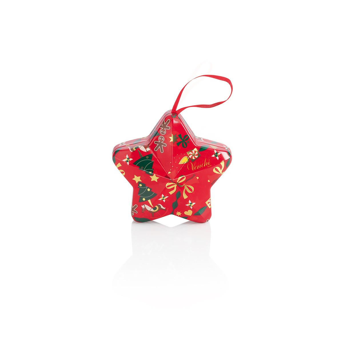 スター缶 レッドクリスマス アリス ブロー（ヴェンキ｜Venchi） | Cake.jp