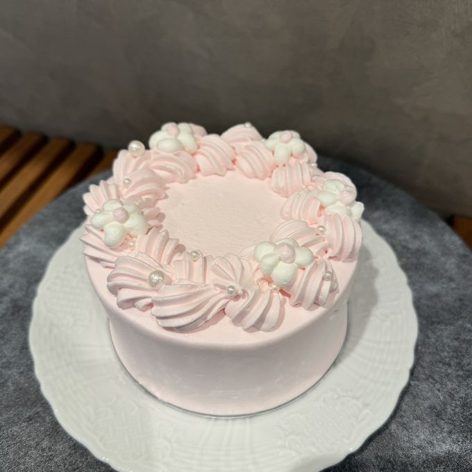 お花のふんわりカラーセンイルケーキ〔4号／色変更OK〕 2