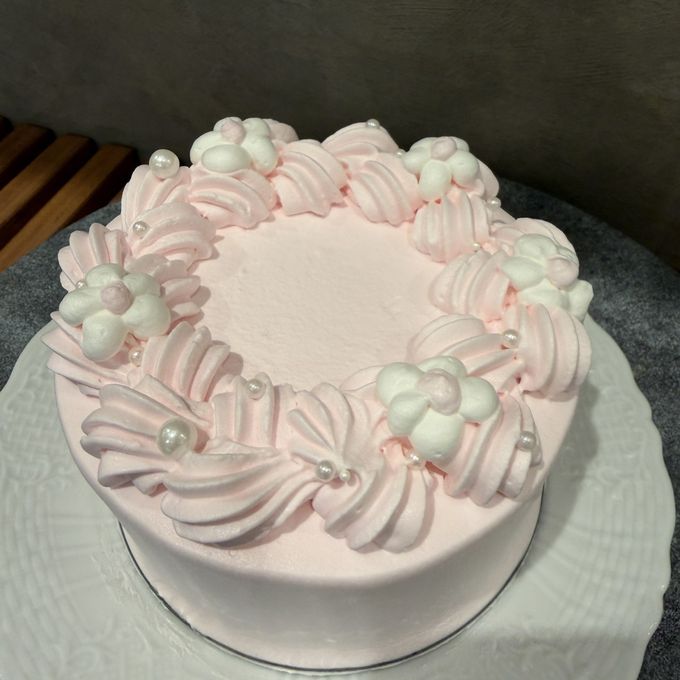 お花のふんわりカラーセンイルケーキ〔5号／色変更OK〕 2