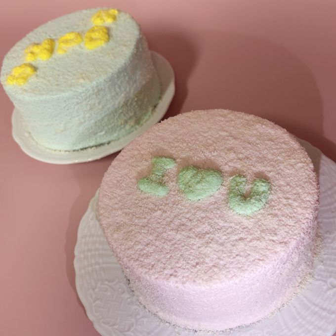 【文字変更OK】ふわもこパステルカラーセンイル4号／推し活・誕生日・記念日におすすめ オーダーメイドメッセージケーキ 4