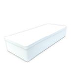 縦長角缶 98×245×H50mm(ホワイト) 15個入 ZAP042-15 1