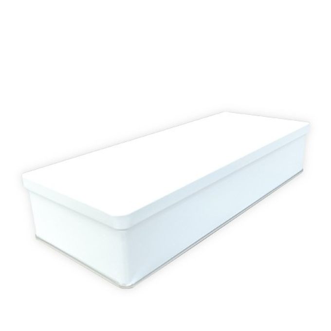 縦長角缶 98×245×H50mm(ホワイト) 15個入 ZAP042-15 1