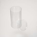 PVC 円筒ケース (透明) φ50×H90mm 280個入 蓋付き ZAP003-280 1