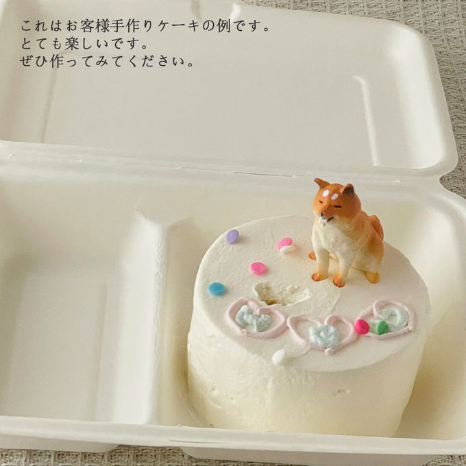 韓国風ケーキ ランチボックスケーキ センイルケーキ DIYケーキ 3号 直径10cm  5