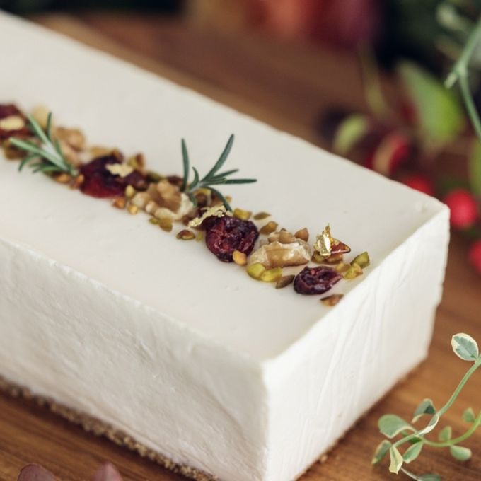 クリスマスカラーのトッピングで彩りを添えました。 2