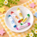 【乳不使用】どうぶつクレヨン風チョコ（いちご味） 5本入り｜遊べる・美味しい！見た目もかわいいクレヨン型スイーツ 4