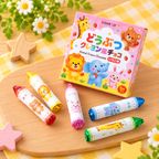 【乳不使用】どうぶつクレヨン風チョコ（いちご味） 5本入り｜遊べる・美味しい！見た目もかわいいクレヨン型スイーツ 8