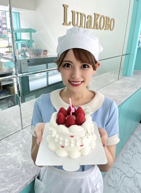 ラブリーいちごちゃんケーキ｜誕生日・記念日・推し活対応｜写真映え◎ 2