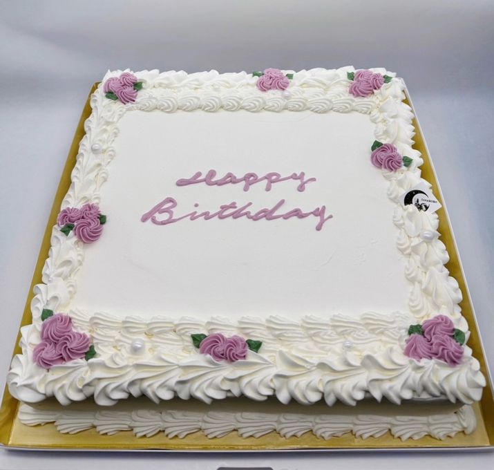 大型フラワーケーキ30㎝×30㎝｜パーティー・法人イベント・誕生日用｜華やか主役ケーキ 2