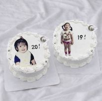 エモい幼少期プリントケーキ｜推し活・本人不在の誕生日会・周年対応