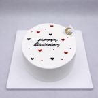 シンプルハートデコレーションケーキ｜推し活・誕生日・本人不在の誕生日会対応 2