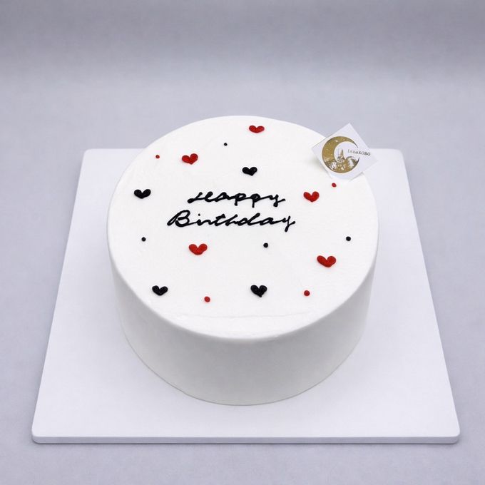 シンプルハートデコレーションケーキ｜推し活・誕生日・本人不在の誕生日会対応 2
