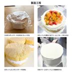 【冷凍】自分で仕上げる 生クリームデコレーションケーキ 4号｜ナッペ済み・オリジナルケーキ作り 6