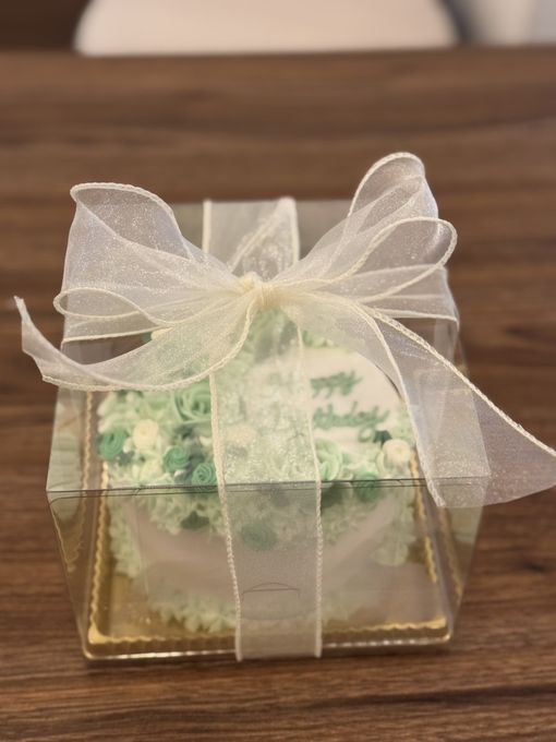 推し色  フラワーデコレーションケーキ  4号  冷凍 メッセージプレート選択 誕生日 母の日 アイドル 2