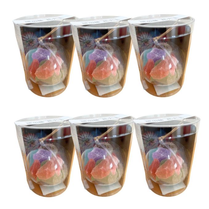 琥珀糖 花火玉 食べる宝石 6個セット ASMR｜Sugar Jewelry NIPPON HANABI｜ギフト 日本三大花火 フルーツ味 6