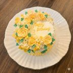 推し色  フラワーデコレーションケーキ  4号  冷凍 メッセージプレート選択 誕生日 母の日 アイドル 9