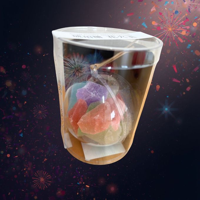 琥珀糖 花火玉 食べる宝石 6個セット ASMR｜Sugar Jewelry NIPPON HANABI｜ギフト 日本三大花火 フルーツ味 4