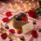 ハートのチョコレートケーキ ｜濃厚ショコラ（1〜2名様用）手のひらサイズ 4号 冷凍 バレンタイン 誕生日 恋人 1