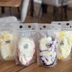 大島テラス960 ふるごろシェーク 4種セット（いちご・ブルーベリー・マンゴー・白桃）｜果肉ゴロゴロ 濃厚ミルクシェーク 冷凍スイーツ 1