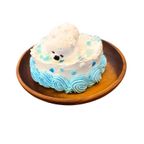 ホールケーキ 4号 ハリネズミのスイートポテト 白熊が琥珀糖で泳ぐ かわいい プレゼント 冷凍 5