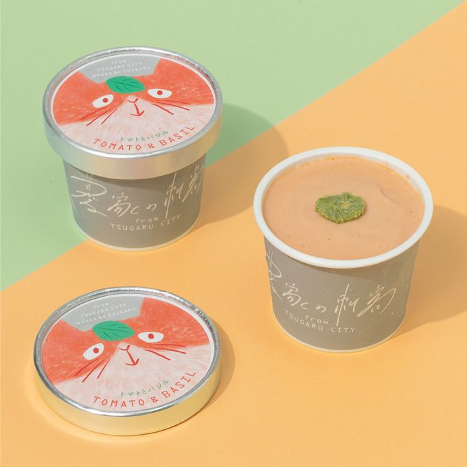 農家のおやつジェラートTOMATO & BASIL（トマトとバジル）6個入り 1
