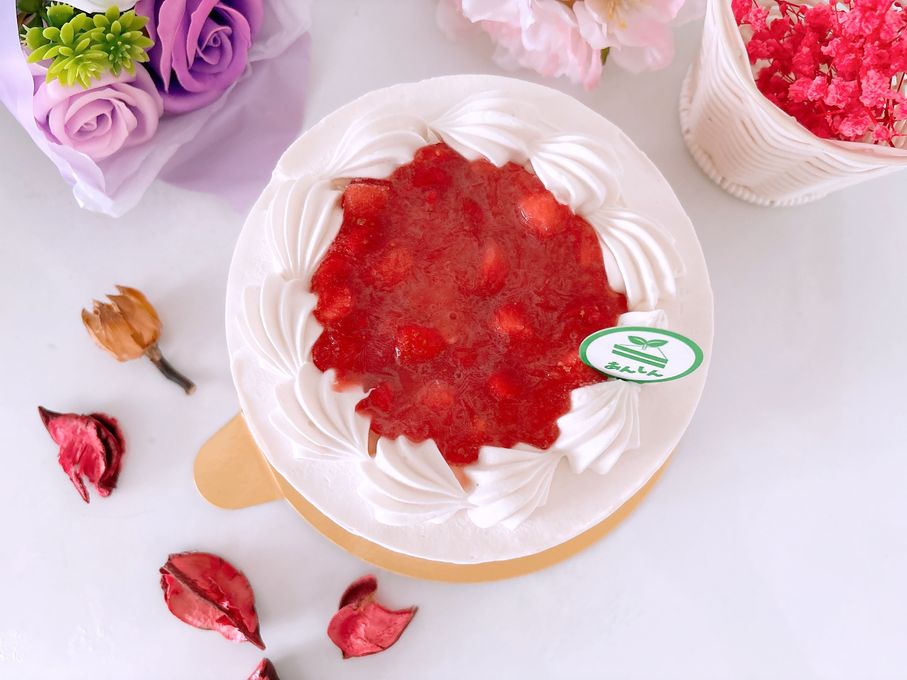 真上からのケーキ 1