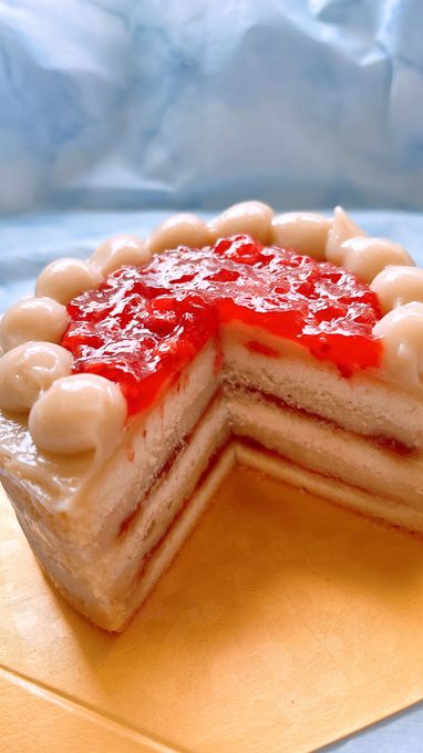 【アレルゲン29品目不使用】おこめといちごのケーキ／アレルギー対応／ヴィーガン、グルテンフリー 3