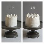 バースデーアイシングクッキー＆ホワイトケーキセット うさぎ 3号 9cm ◎ / 名入れ 10