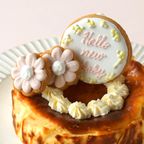バスクチーズケーキ メッセージアイシングクッキーセット プレーン◎ / 誕生日 記念日 父の日2026 4